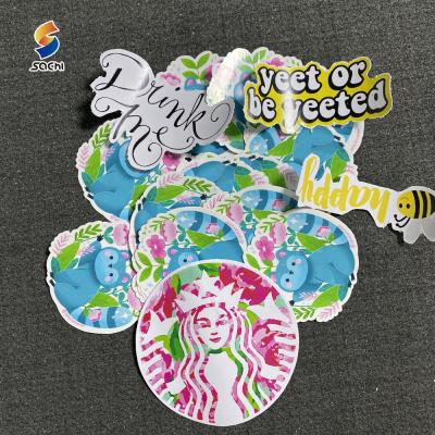 China Custom Waterproof+Eco-friendly Image Logo Sticker Easy Remove Waterproof Stickers Vinyl Sticker for sale