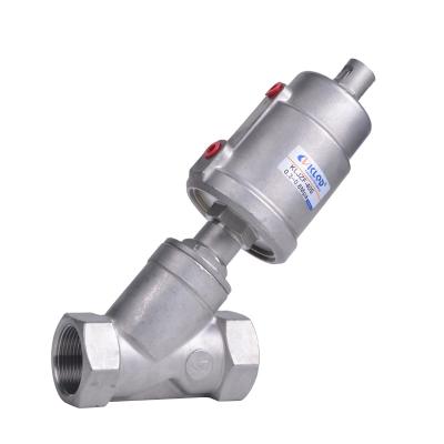 China General High Temperature Pneumatic Steam Wire Y Corrosion Resistant Stainless Steel Type Angle Seat Valve For Disinfection Pharmacy for sale