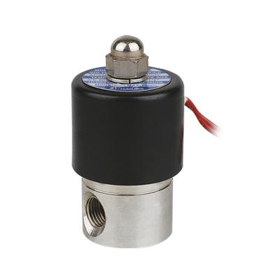 China KLQD General 24V Small 2/2 Way Water Stainless Steel Normally Closed Electric Liquid Solenoid Valve for sale