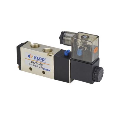 China low price 16mm2 (CV=0.89) 4V200 series 5/2 way 4V210-08 double electric control solenoid valve for sale