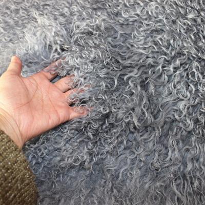 China Wholesale Auto Upholstery Lamb Mongolian Fur Plates Tibetan Fur For Woman Coats for sale