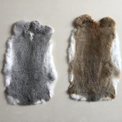 China Eco-friendly Wholesale Natural Gray Rabbit Fur Skin For Coat for sale