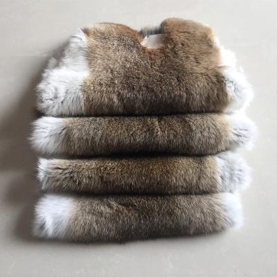 China Eco-friendly 100% Natural Rabbit Fur Skin Rabbit Fur Pelt for sale