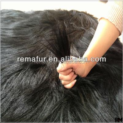 China China Factory Auto Upholstery Wholesale Straight Hair Sheep And Goat Skin Plate Long In 15 Cm for sale