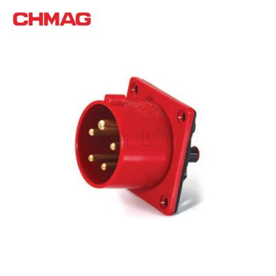 China Plastic Industrial Plug And Socket 625 3 Phase Industrial Male Female Plug 32 Amp 3p+n+e for sale