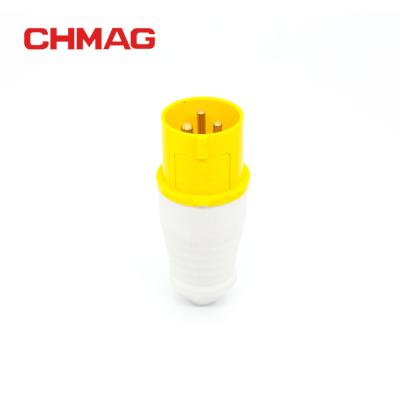 China Industrial Chmag 16A/32A 110-130V 3Pin IP44 Industrial Socket for sale