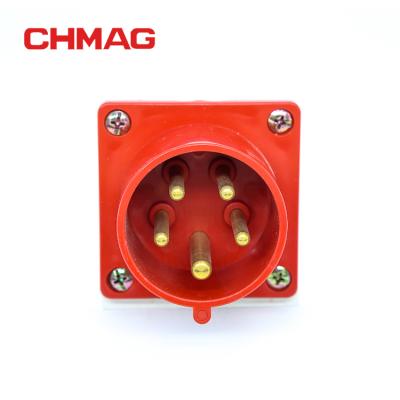 China CHMAG ip44 615/625 industrial 16A/32A socket 220v industrial electrical power socket for sale