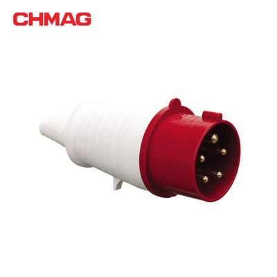 China Industrial 440V 32A 5Poles Industrial Socket, IP44, CCC, IECCEE CE 025L for sale