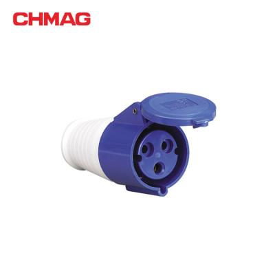 China 32A 3P IP44 223 213 Plug 16A Plug 220V Industrial Mobile Blue Portable Cable IECCEE 240V 250V for sale