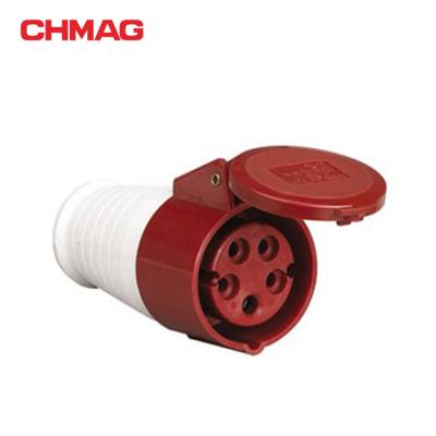 China Industrial Standard Industrial Plug And Socket DC Industrial Connector IP44 5poles 16A 32A for sale