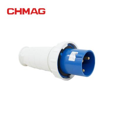 China Chmag 2P+E ip67 waterproof industrial electrical socket 220v 033 65A 125A male and female socket for sale