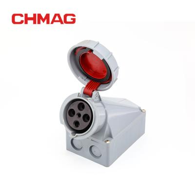 China ip67 63A 125A industrial electrical industrial socket 4 phase sockets and sockets for sale