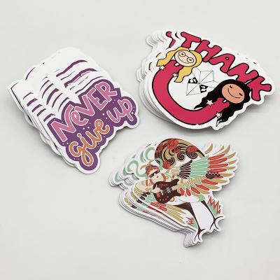 China Waterproof Vinyl Stickers Custom Die Cut Logo Stickers Adhesive PVC Label Printing Sticker for sale