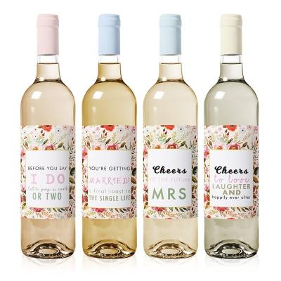 China Waterproof Custom Printed Vinyl Sticker Logo Waterproof Stickers Mounted Gold Foil Wine Bottle Labels Private Label Sticker For Bottle for sale