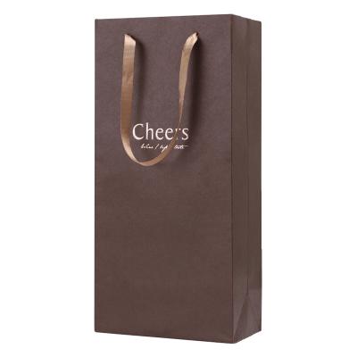 China Recycled Materials Wholesale Shopping Colorful Tote Bag With Logo Custom Printing Kraft Paper Bag for sale