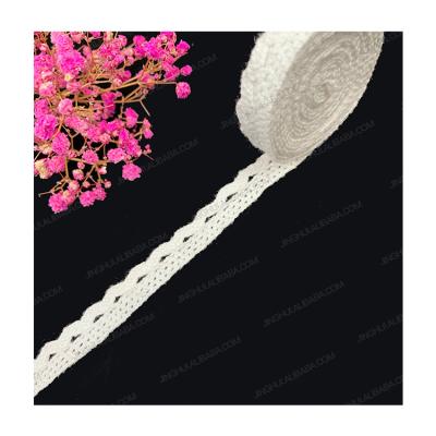 China Sustainable Ribbons Sewing Handmade Craft Materials Flower Embroidered White Guipure Lace Trim For Clothing Accessories for sale