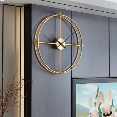 China New Nordic Modern Classic/Postmodern Minimalist Creative Living Room Home 3D Art Metal Wall Clock Decorative Decor for sale