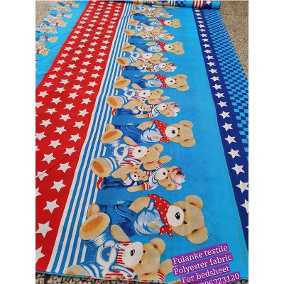 China Shrink-Resistant Wholesale Woven Printing / Printed Polyester Fabric For Making Bed Sheets for sale