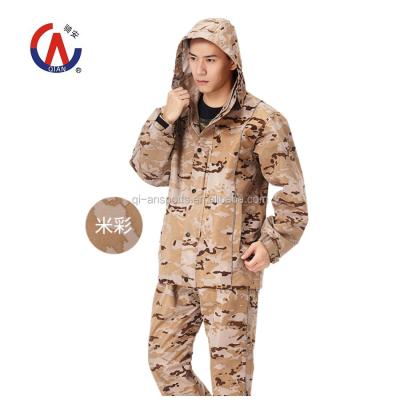 China collapsible & high quality portable camouflage adult PVC raincoat military suit for -sports like hiking, riding, motorcycling, camping, etc. for sale