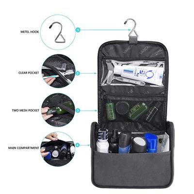 China Long Lasting Travel Makeup Toiletry Organizer Men's Cosmetic Bag Hanging Toiletry Bag Cases for sale