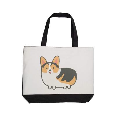 China New Style Promotional Handled Tote Bag Cotton Canvas Tote Bag Canvas Tote Bag for sale