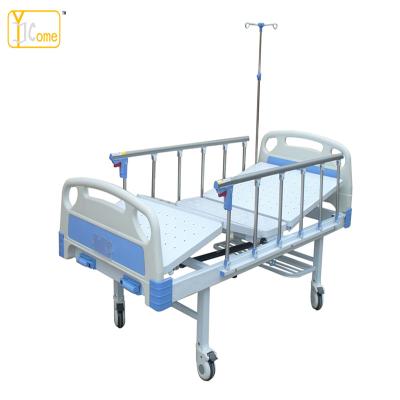 China Hospital Bed Backrest Knee Rest Two Duties Clinic Patient Bed Medical Caregivers Two Piece Hospital Beds For Mobile Hospitals for sale