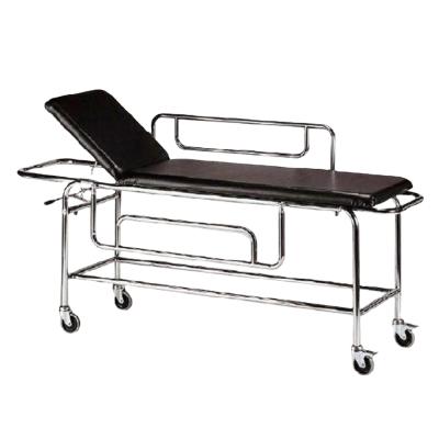 China Contemporary Luxury Trolley Stainless Steel Hospital Patient Trolley Wheels Manual Trolley Medical Emergency Crash Trolley for sale