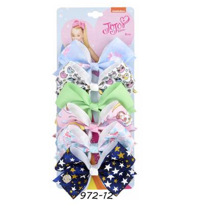 China New 5 Inch Jojo Siwa Children Lead Free Nickel Free Bow Hairpin Grosgrain Ribbon Hair Bow for sale