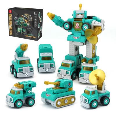 China 2021 Factory Price Assembly New Arrival Building Block China Wholesale Plastic Car Kit Robot Toy 24.2X18.3X30cm for sale