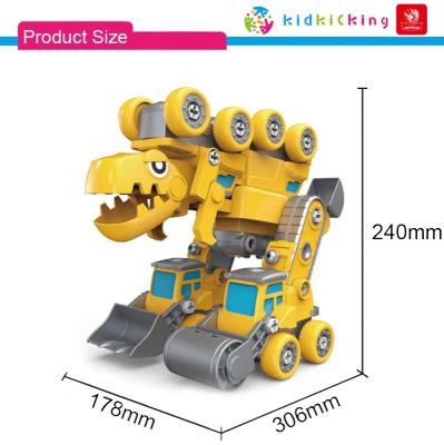 China Factory Price Building Block Set Kid Educational Plastic Collect Take Apart Dinosaur Toy 17.8x30.6x24cm for sale