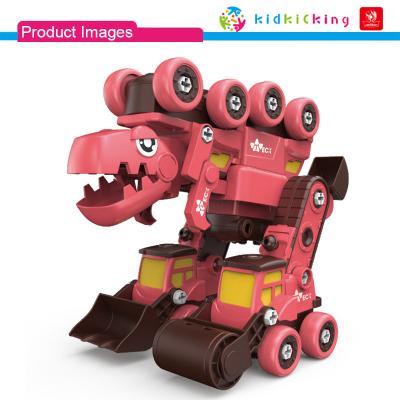 China Best Selling Toy Professional Manufacturer Kid Transforming Plastic Dinosaur Building Block 17.8x30.6x24cm for sale