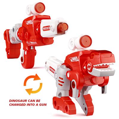 China ERCHAOXI 2021 New Electronic Toy Kids Toys 4 IN 1 Individual Get Together Transform Dinosaur Robot Toys Launch For Kids Gift for sale