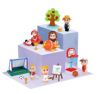 China 6pcs Series Dream Collectible Blind Box Mini Surprise Toy Career Basketball Player Action Number for sale