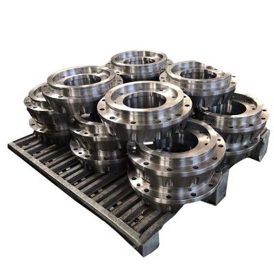 China JIUZHONG OEM CNC Aluminum Custom Machining Rolled Ring Precision Machined Construction Machinery Forged Forging Parts for sale