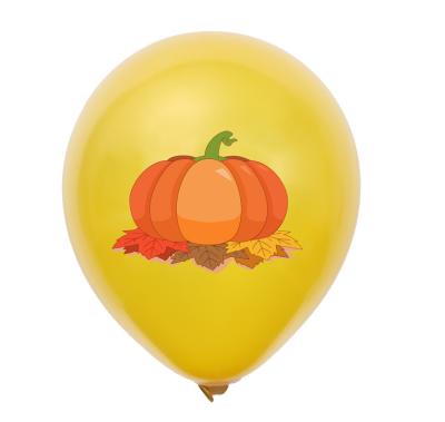 China Festival Decoration Thanksgiving Party Decoration Turkey Pumpkin Latex Balloon GIVE THANKS Maple Leaf Balloon Set for sale