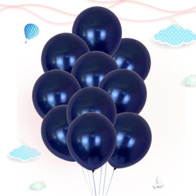 China Wholesale 12inch Round Balloon Birthday Party Decoration Navy Blue Latex For Party Events Wedding Decoration Supplies for sale