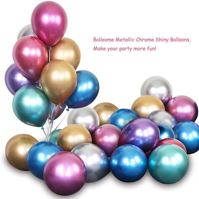 China Party Decoration Chrome Balloons, 12ch Shiny Latex Chrome 12inch Thicken Balloons 50 Packs For Wedding Party Baby Shower Birthday Carnival for sale