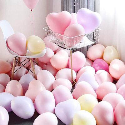 China 10 inch 2.2g heart shape macron latex balloon gift toy for fashion wedding baby shower birthday party decoration for sale