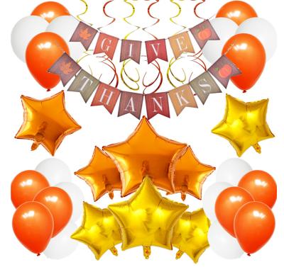 China Festival Decoration Thanksgiving Day Balloon Set New Thanksgiving Party Decorations Thanksgiving Day Banner Decorations for sale