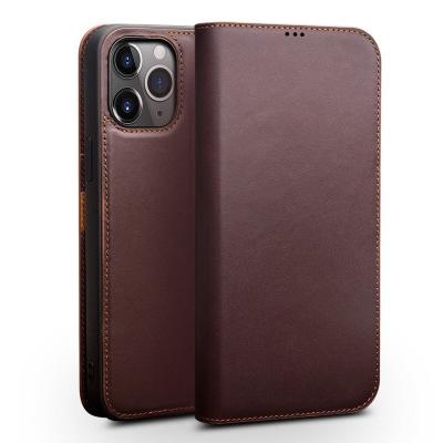 China Top High Quality Genuine Leather Case Wallet Phone Protector with Card Slot for iPhone 12/Mini/Pro/Max Pro for sale