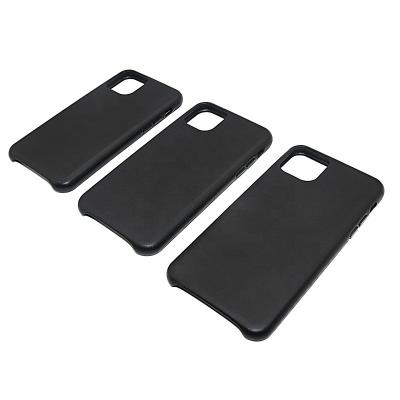 China Fanshion 2020 Newest Simple Cover Genuine Leather Case For Iphone 5.8 Inch Back Leather Case for sale