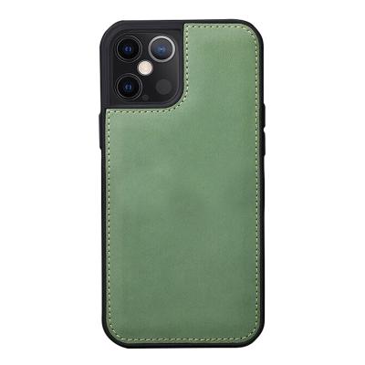 China High Genuine Leather Ultrathin Simple Protective Phone Case For iPhone 13/Mini/Pro/Max Pro for sale