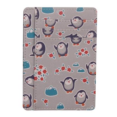 China Cartoon PU Credit Card Holder Business Fashion Personalized Leather Card Case for sale