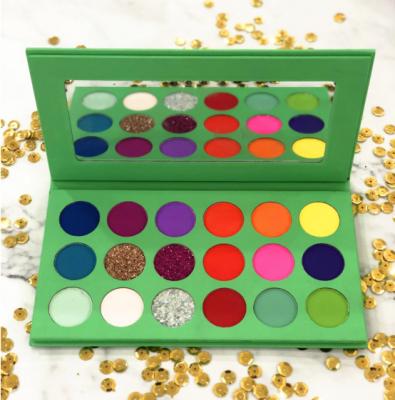 China Waterproof New Arrival 18 Color Glitter Eyeshadow Palette Private Label Makeup Eyeshadow Palette High Pigmented for sale