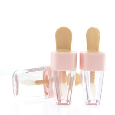 China High Quality Cute Pink Ice Cream Lip Gloss Empty Tube for sale