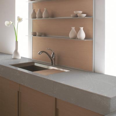 China Durable Engineered Quartz Benchtops Wholesale Carrara Mystery Gray Quartz Slabs For Top Artificial Kitchen for sale