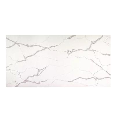 China Durable White Calacatta Quartz Slabs For Sale Buffet Vanity Countertop DC367011 for sale