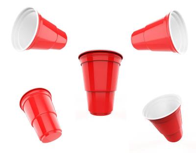 China 16oz PP Plaseic Cup Beer Pong Cups Plastic Party Shot Glass Drinking Mugs for sale