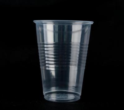 China 9oz/270ml Single Wall Single Wall Disposable Plastic Drink Cup Coffee Milk Wine for sale