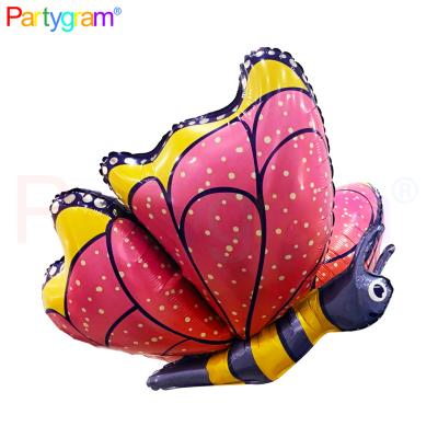 China Festival Decoration Items New Dragonfly 3D Butterfly Animal Balloons Foil Self-Sealing Nylon Material In 32/30 Inch Kids Party Decoration for sale